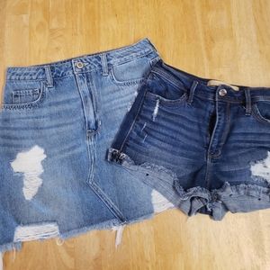 Hollister Skirt & Shorts Bundle